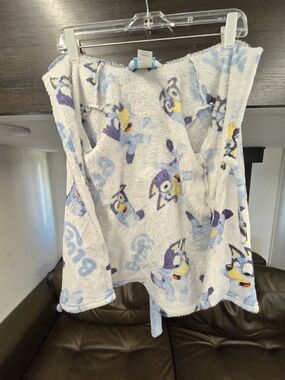 Bluey Cartoon Plush Hooded Robe